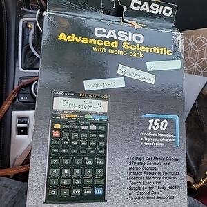 Casio Scientific Calculator fx-4200P W/Memo Bank Supports 32-bit Bianry NOS VTG!